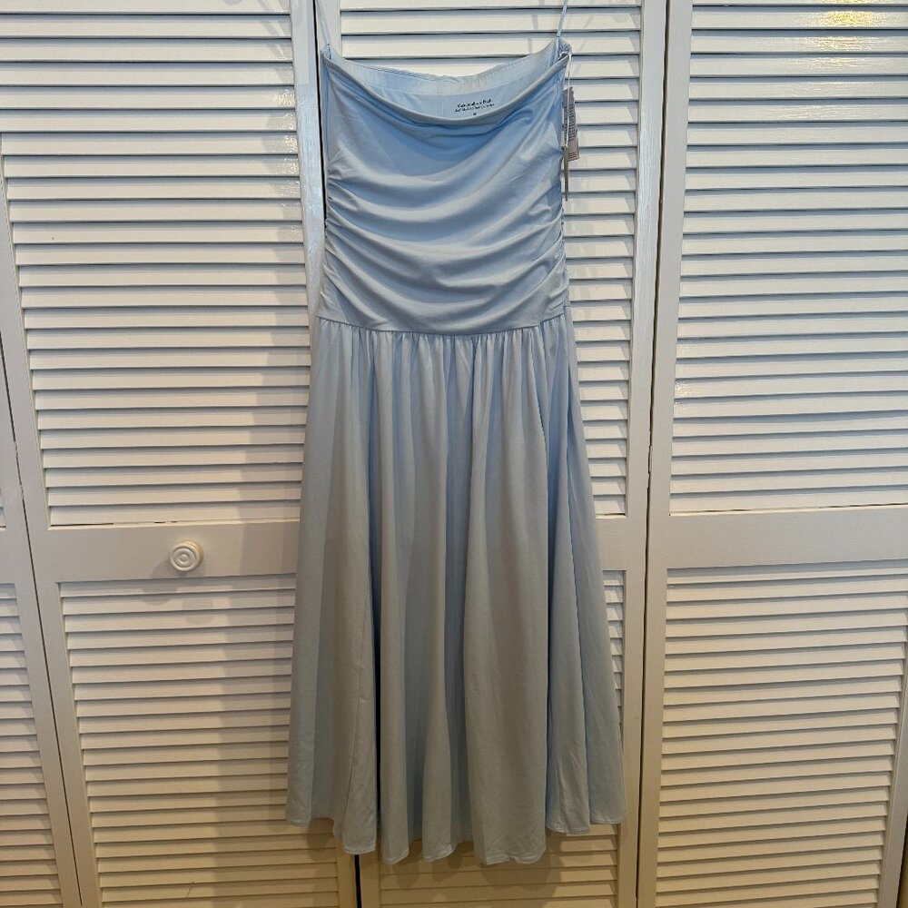 NWT Abercrombie & Fitch Knit Tube Drop-Waist Maxi Dress Size M - Picture 2 of 5